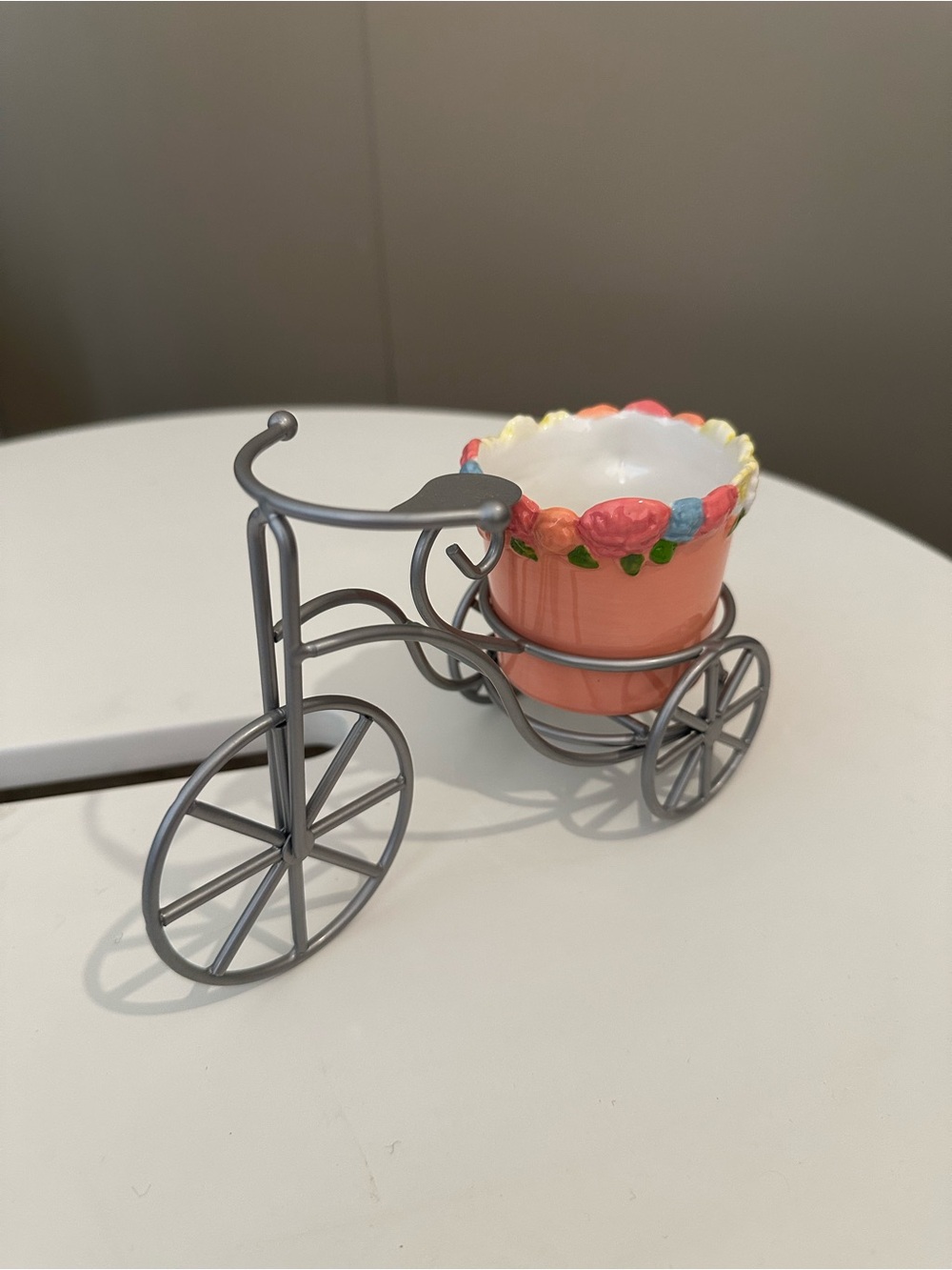 Yankee Candle flower bike votive candle holder
